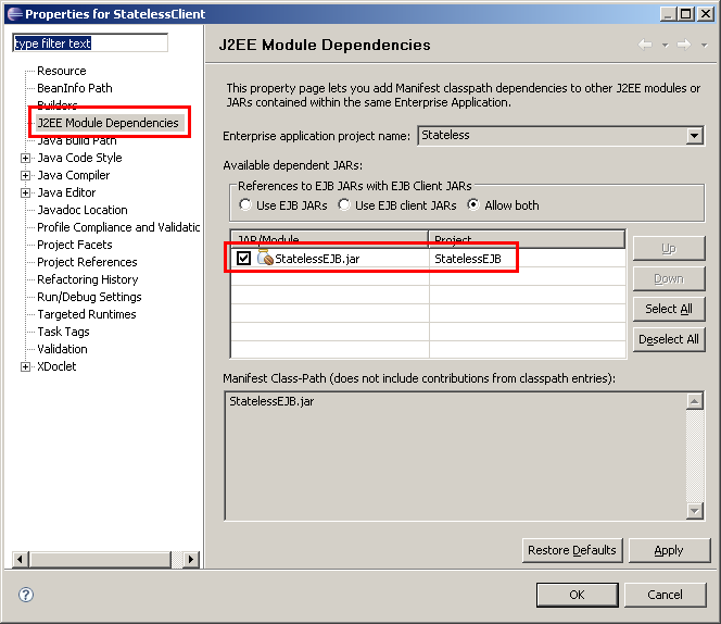 Application Client, Schritt 2