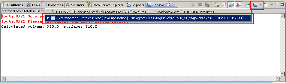 Application Client-Ausgabe