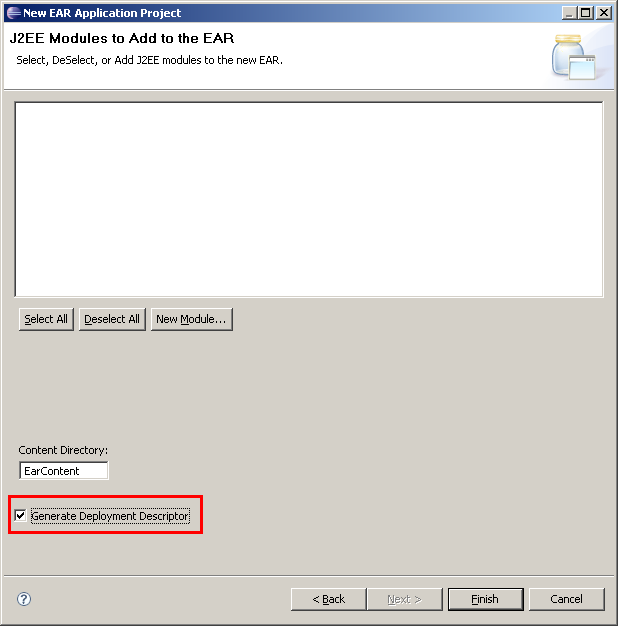 Erzeugen einer Application (Schritt 4)