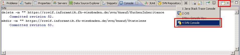 SVN Console
